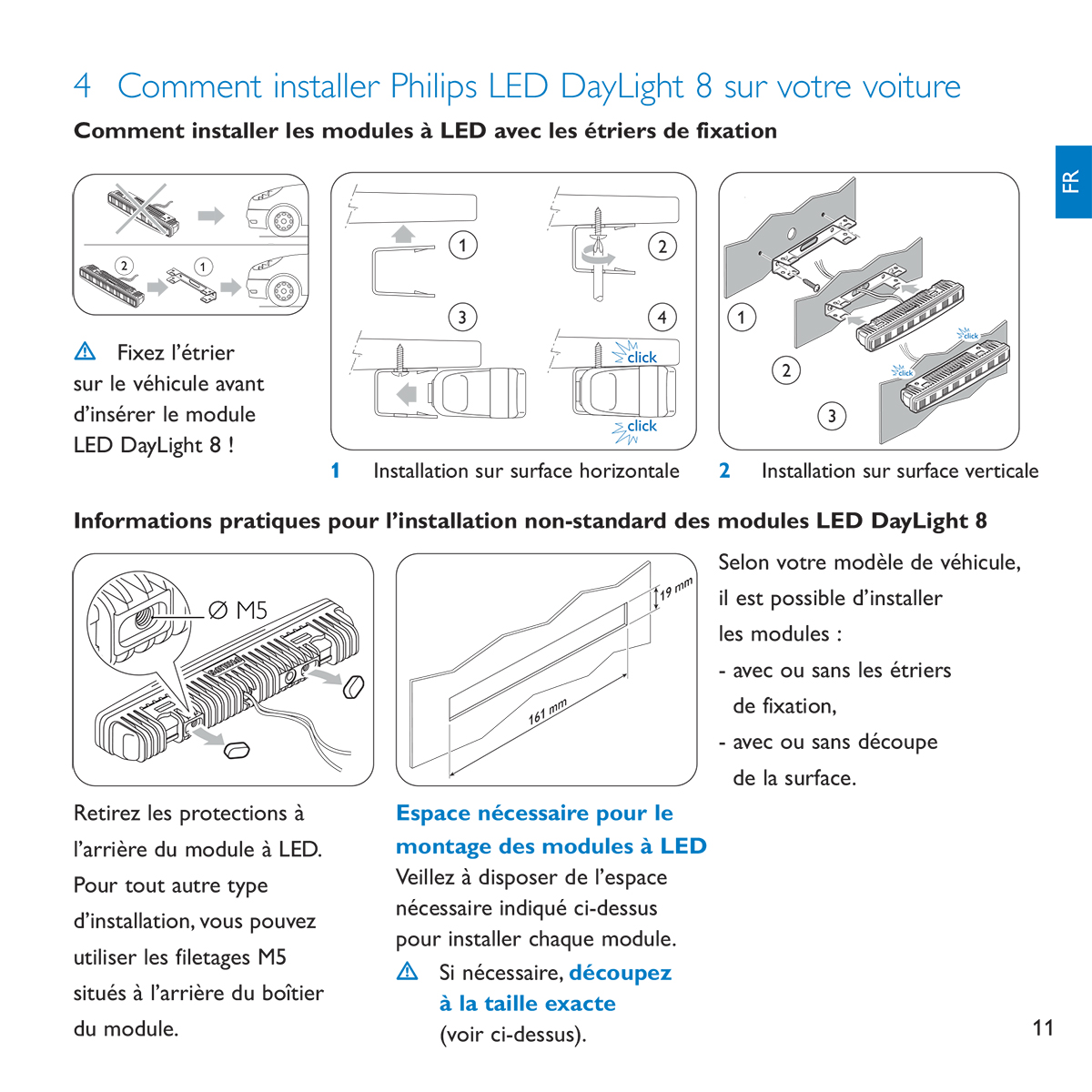 Philips LED DayLight 8 user guide - Inside page - French